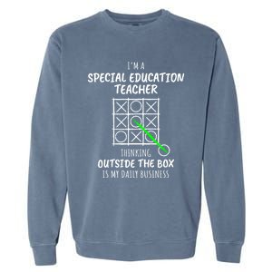 Funny Special Education Teacher Great Gift Garment-Dyed Sweatshirt