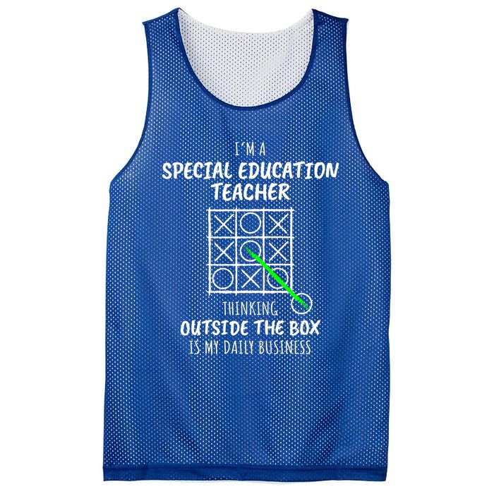 Funny Special Education Teacher Great Gift Mesh Reversible Basketball Jersey Tank