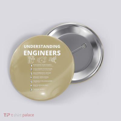 Funny Sarcastic Engineering Gift Understanding Engineers Gift Button