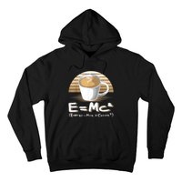 Funny Science, E=MC2 Coffee Energy Milk Coffee Formula Hoodie