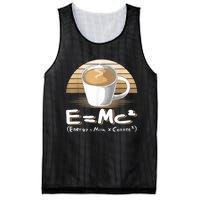 Funny Science, E=MC2 Coffee Energy Milk Coffee Formula Mesh Reversible Basketball Jersey Tank