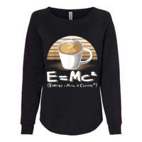 Funny Science, E=MC2 Coffee Energy Milk Coffee Formula Womens California Wash Sweatshirt