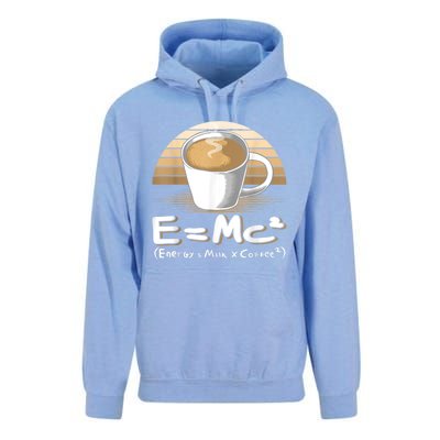 Funny Science, E=MC2 Coffee Energy Milk Coffee Formula Unisex Surf Hoodie