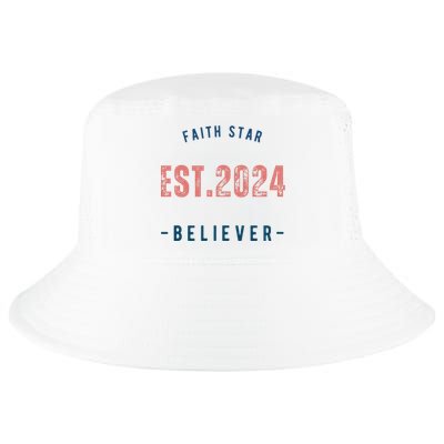 Faith Star Est.2024 Believer Cool Comfort Performance Bucket Hat