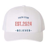 Faith Star Est.2024 Believer Yupoong Adult 5-Panel Trucker Hat