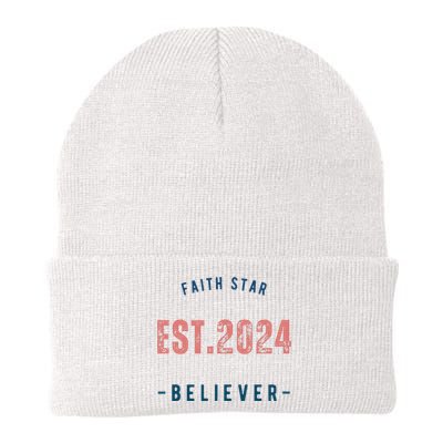 Faith Star Est.2024 Believer Knit Cap Winter Beanie