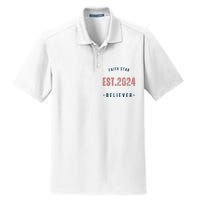 Faith Star Est.2024 Believer Dry Zone Grid Polo