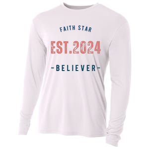 Faith Star Est.2024 Believer Cooling Performance Long Sleeve Crew