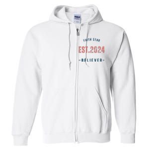 Faith Star Est.2024 Believer Full Zip Hoodie