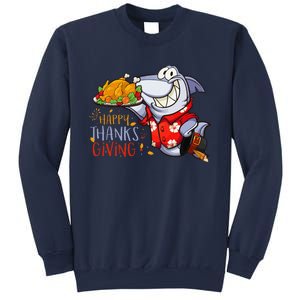 Funny Shark Eat Turkey Happy Thanksgiving Gifts Sweatshirt