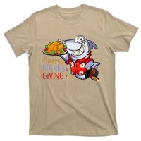 Funny Shark Eat Turkey Happy Thanksgiving Gifts T-Shirt