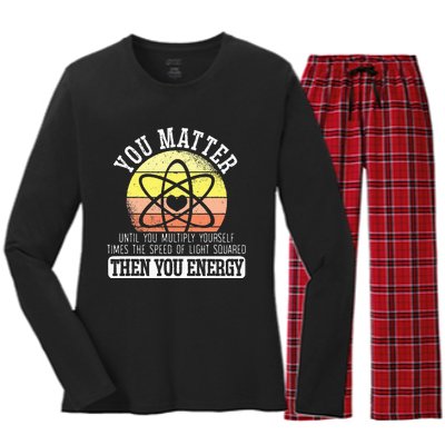 Funny Science Experiement Biology Scientist Chemistry Women's Long Sleeve Flannel Pajama Set 