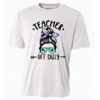 Funny Summer End Of School Year Teacher Off Duty Cooling Performance Crew T-Shirt