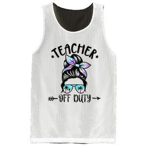 Funny Summer End Of School Year Teacher Off Duty Mesh Reversible Basketball Jersey Tank