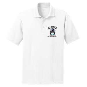 Funny Summer End Of School Year Teacher Off Duty PosiCharge RacerMesh Polo