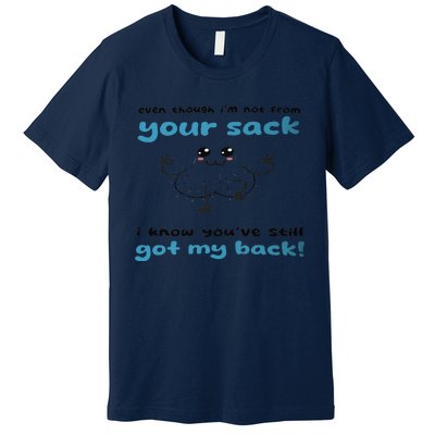 Funny Stepdad Even Though IM Not From Your Sack Premium T-Shirt