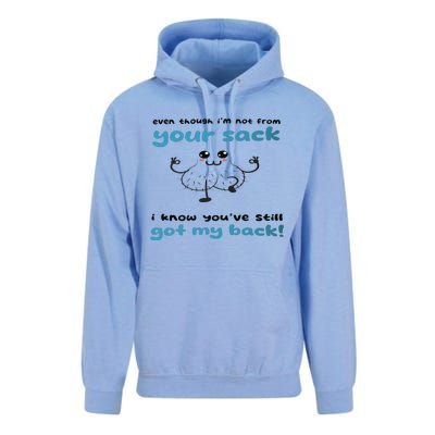 Funny Stepdad Even Though IM Not From Your Sack Unisex Surf Hoodie