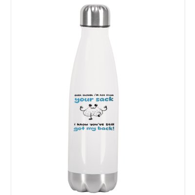 Funny Stepdad Even Though IM Not From Your Sack Stainless Steel Insulated Water Bottle