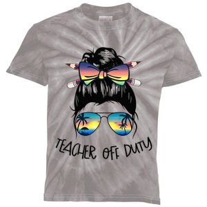 Funny Summer End Of School Year Teacher Off Duty Kids Tie-Dye T-Shirt