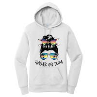 Funny Summer End Of School Year Teacher Off Duty Women's Pullover Hoodie