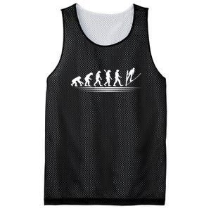 Funny Skiing Evolution Gift For Skiers Mesh Reversible Basketball Jersey Tank