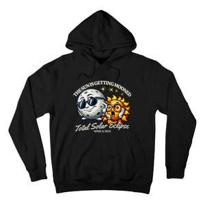 Funny Solar Eclipse April 2024 Sun Is Getting Mooned Tall Hoodie