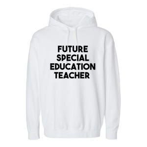 Future Special Education Teacher Gift Garment-Dyed Fleece Hoodie