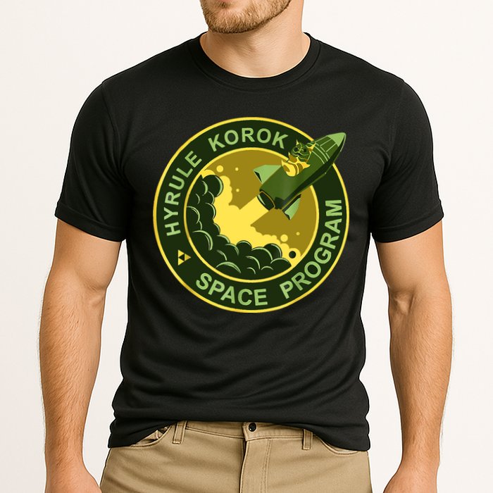 Funny Space Exploration Tee Hyrule Korok Space Program Cooling Performance Crew T-Shirt