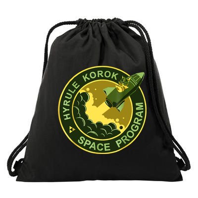 Funny Space Exploration Tee Hyrule Korok Space Program Drawstring Bag