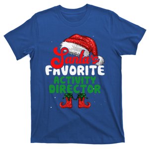 Funny Santas Favorite Activity Director Christmas T-Shirt