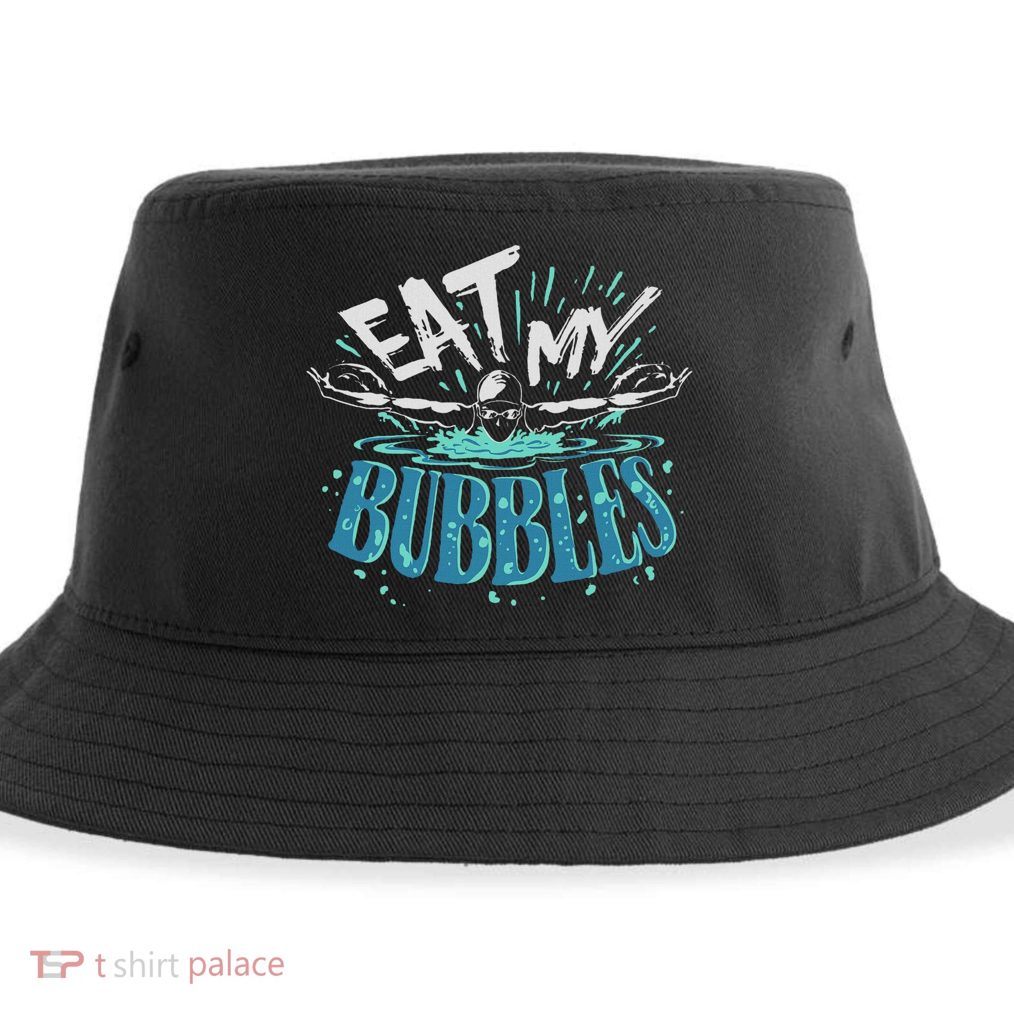 Funny Swimming Float Eat My Bubbles Sustainable Bucket Hat
