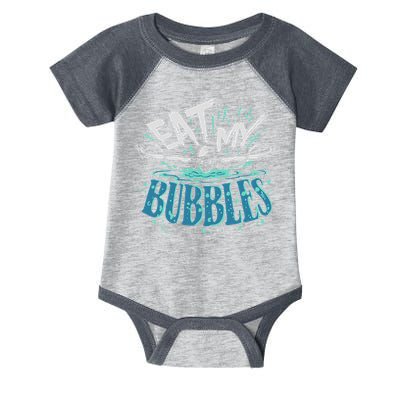 Funny Swimming Float Eat My Bubbles Infant Baby Jersey Bodysuit
