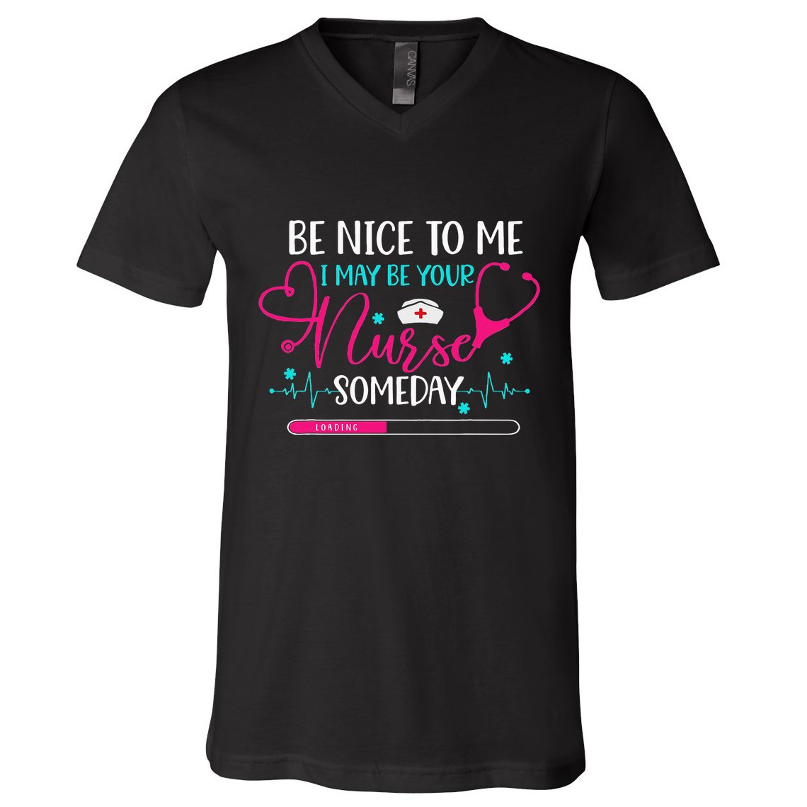 Funny Saying Future Nurse Nursing School Student RN BSN LPN V-Neck T-Shirt