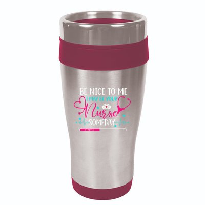 Funny Saying Future Nurse Nursing School Student RN BSN LPN 16oz Travel Tumbler
