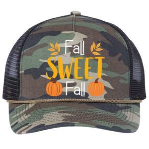 Fall Sweet Fall Retro Rope Trucker Hat Cap