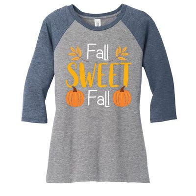 Fall Sweet Fall Women's Tri-Blend 3/4-Sleeve Raglan Shirt