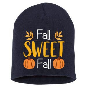 Fall Sweet Fall Short Acrylic Beanie