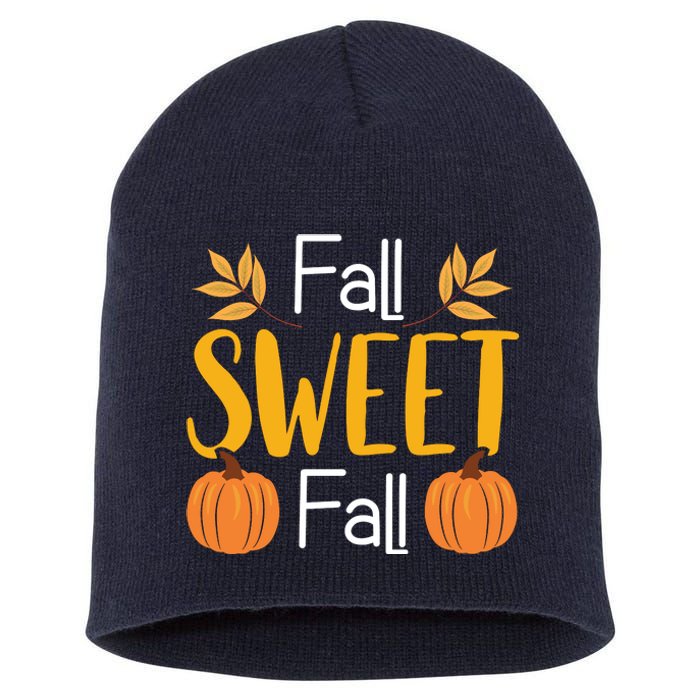 Fall Sweet Fall Short Acrylic Beanie