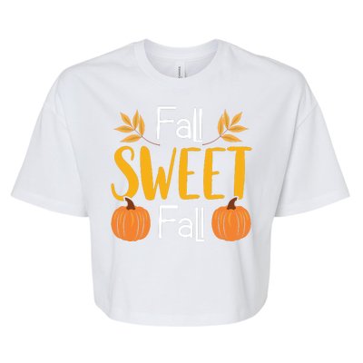 Fall Sweet Fall Bella+Canvas Jersey Crop Tee