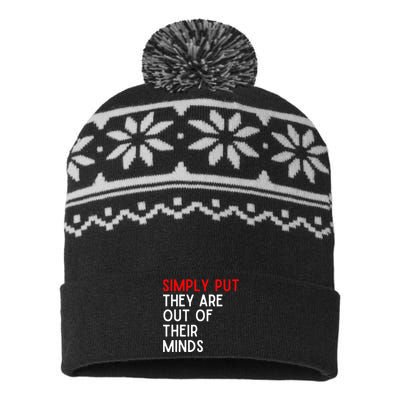 Funny Saying USA-Made Snowflake Beanie