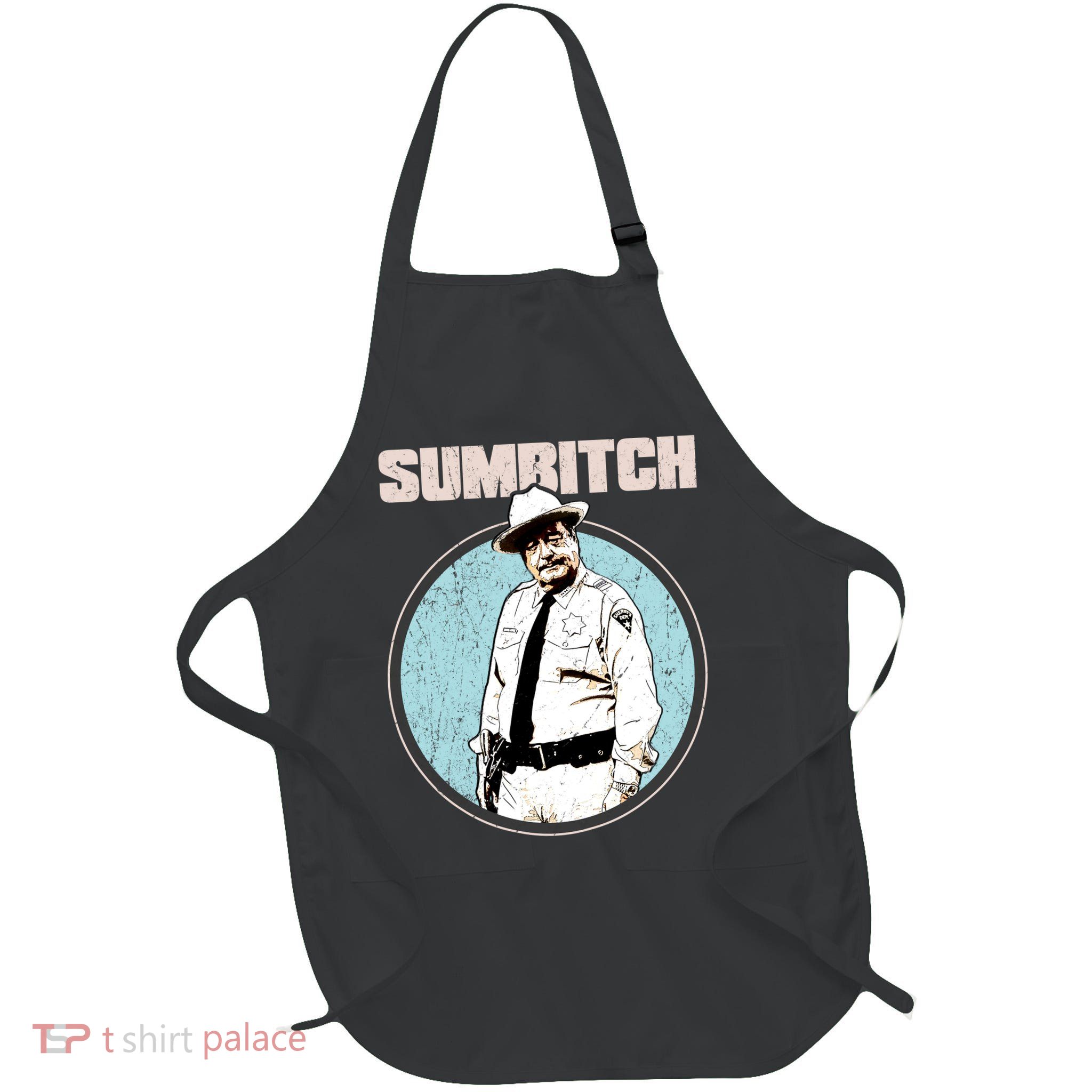 Funny Sumbitch 70's Movie Quote Full-Length Apron With Pockets