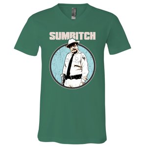 Funny Sumbitch 70's Movie Quote V-Neck T-Shirt