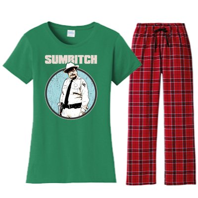 Funny Sumbitch 70's Movie Quote Women's Flannel Pajama Set