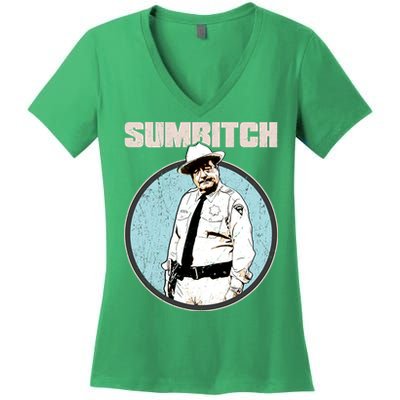 Funny Sumbitch 70's Movie Quote Women's V-Neck T-Shirt