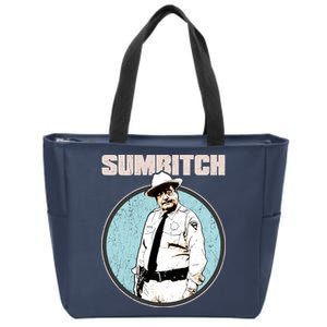 Funny Sumbitch 70's Movie Quote Zip Tote Bag