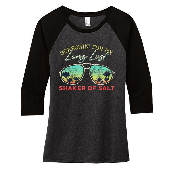 Funny Searching For My Long Lost Shaker Of Salt Shaker Women's Tri-Blend 3/4-Sleeve Raglan Shirt