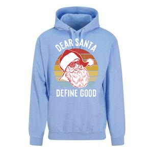 Funny Santa Funny Gift Dear Santa Define Good Gift Unisex Surf Hoodie