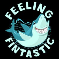 Funny Shark Feeling Fintastic Shark Week Fan Tall T-Shirt
