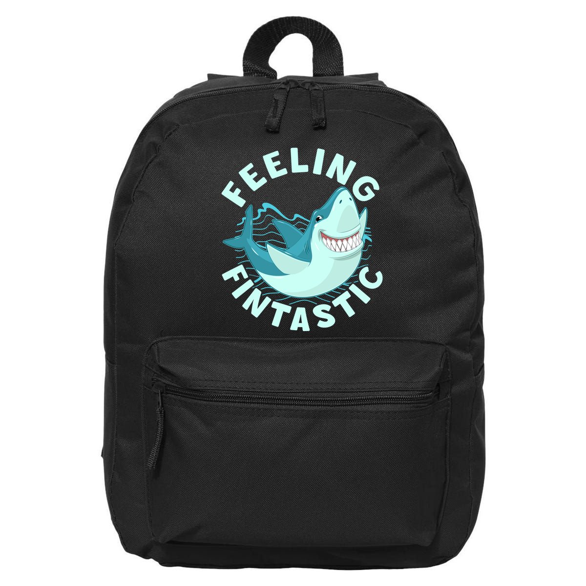 Funny Shark Feeling Fintastic Shark Week Fan 16 in Basic Backpack