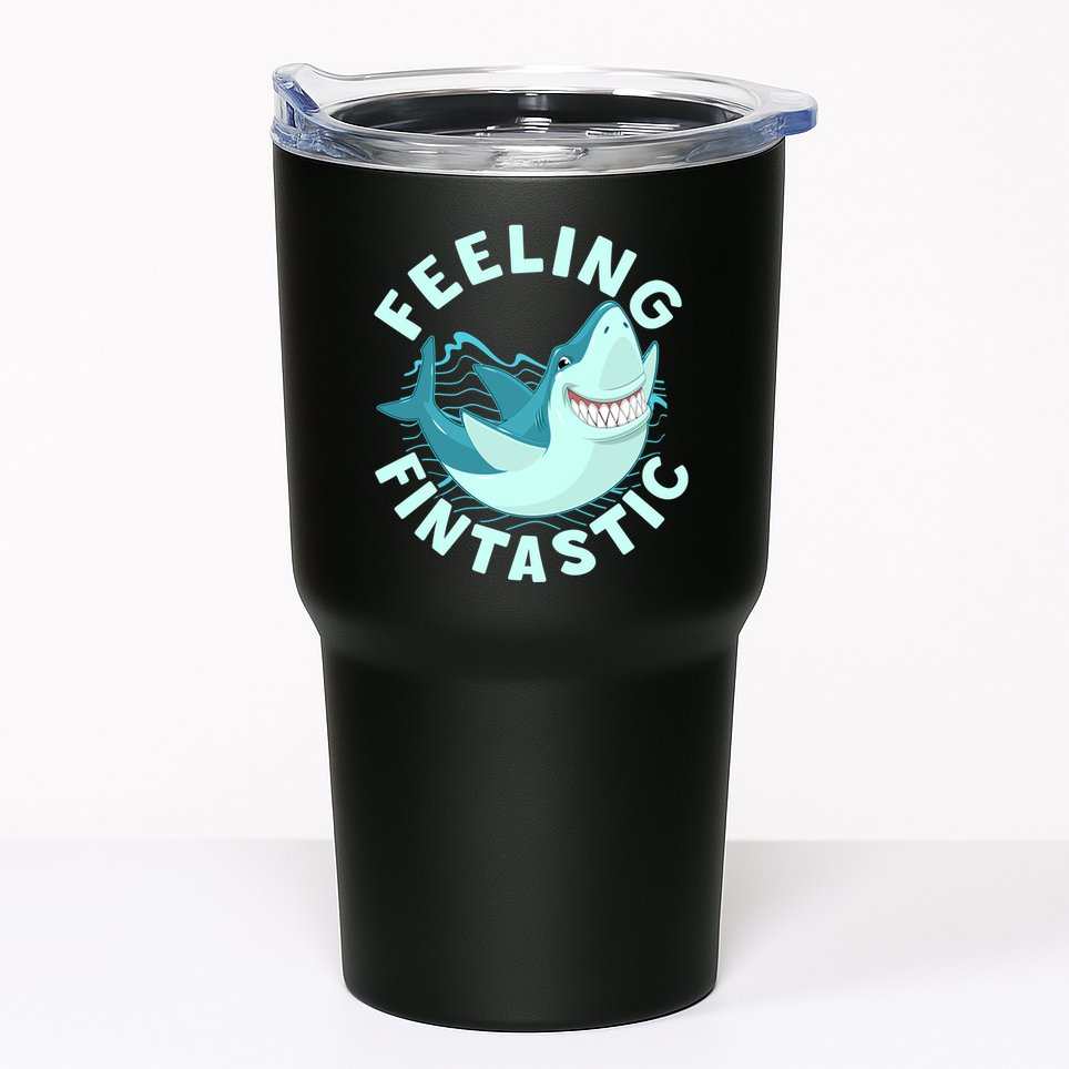 Funny Shark Feeling Fintastic Shark Week Fan Tumbler